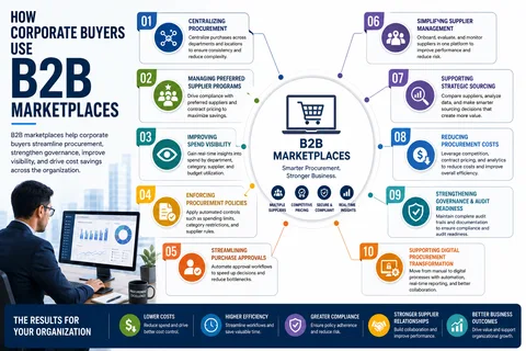 How Corporate Buyers Use B2B Marketplaces