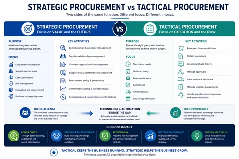 Strategic Procurement vs Tactical Procurement: Understanding the Difference