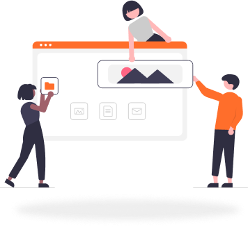 Team collaborating on analytics dashboard