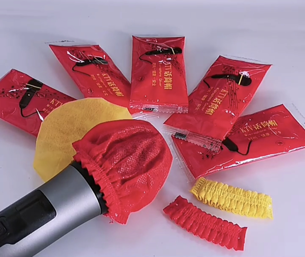 Disposable Microphone Cover (Mixed Colours) for Hygiene
