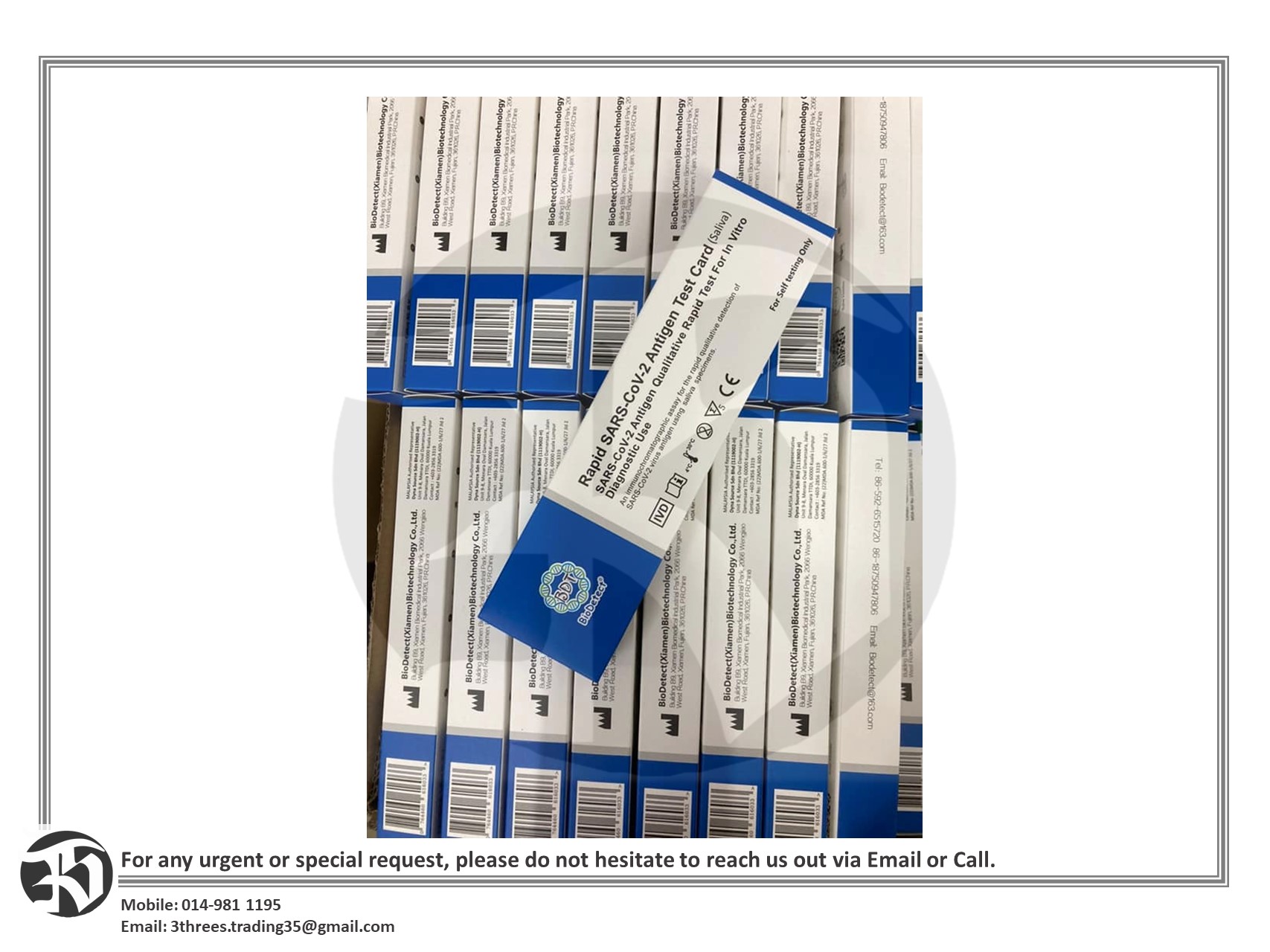 SSST BioDetect Rapid SARS-CoV-2 Saliva Test