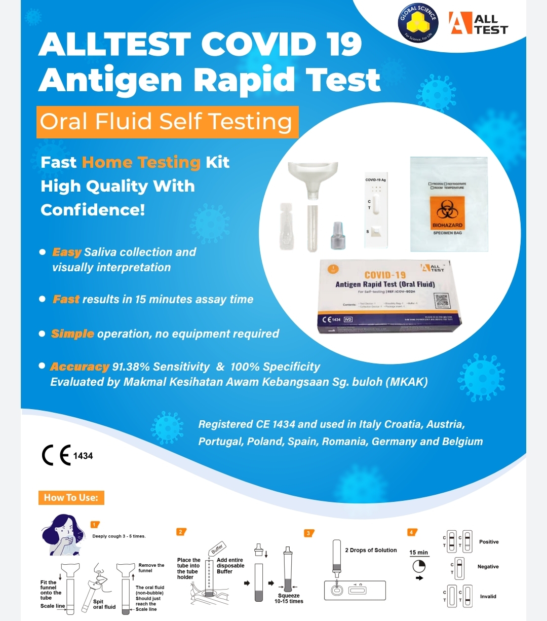 All Test Covid19 (individu packaging with box) With Barcode ORIGINAL ITEM