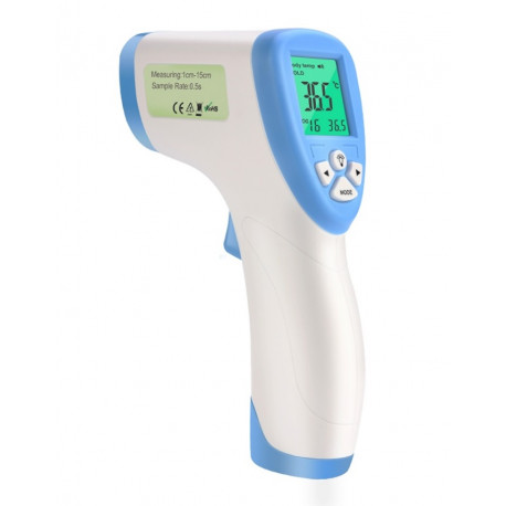 Non-Contact Infrared Thermometer Forehead Digital LCD Backlight (Heady Duty) 1 Month Warranty